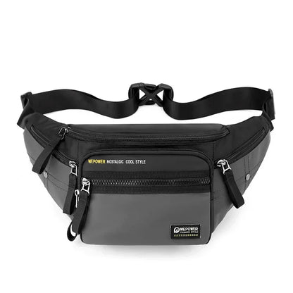 Men Waist Fanny Belt Bag Waterproof Nylon Multi-purpose Sports Travel Hiking Climb Male Sling Chest Pack Bum Hip Bags