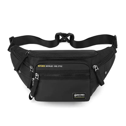 Men Waist Fanny Belt Bag Waterproof Nylon Multi-purpose Sports Travel Hiking Climb Male Sling Chest Pack Bum Hip Bags