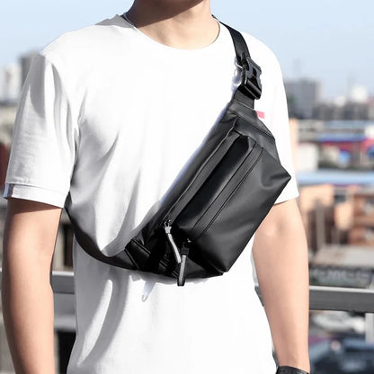 Men Waist Fanny Hip Bum Belt Bag Money Pouch Travel Fashion Waterproof Oxford Male Sling Cross body Chest Pack Purse Bags
