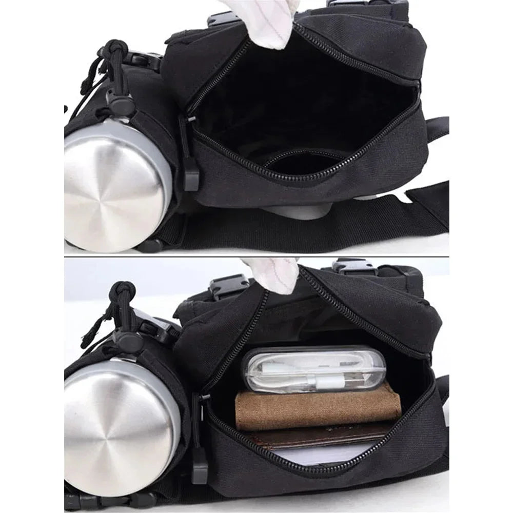 Men Waist Fanny Pack Bags Tactical Military Camping Fishing Travel Hiking Water Bottle Climb Outdoor Sport Clim Bum Hip Belt Bag