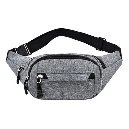Men Waist Fanny Pack Belt Sling Chest Bag Travel Sports Fashion Money Male Nylon Pouch Purse Bum Hip Bags