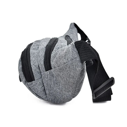 Men Waist Fanny Pack Belt Sling Chest Bag Travel Sports Fashion Money Male Nylon Pouch Purse Bum Hip Bags