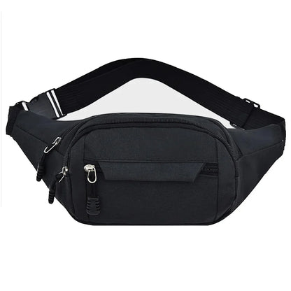 Men Waist Fanny Pack Belt Sling Chest Bag Travel Sports Fashion Money Male Nylon Pouch Purse Bum Hip Bags