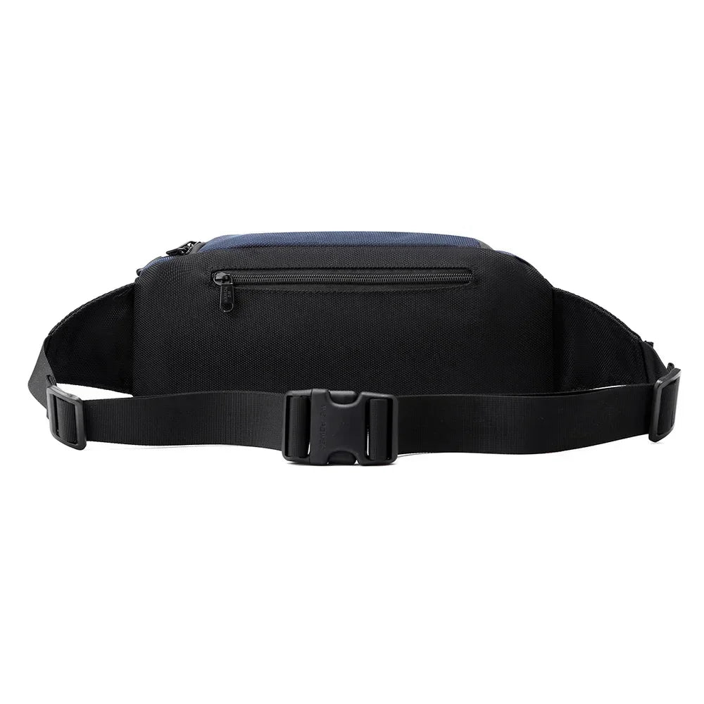 Men Waist Fanny Pack Belt Sling Chest Travel Multi-Pocket Military Fashion Male Nylon Cross body Messenger Purse Bum Hip Bag