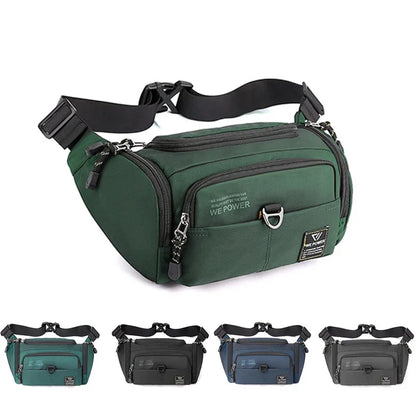 Men Waist Fanny Pack Bum Sling Chest Bag Waterproof Nylon Multi-purpose Travel Military Male Shoulder Messenger Hip Belt Bags