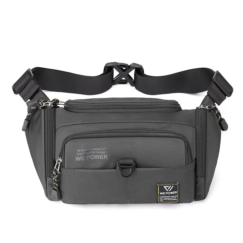 Men Waist Fanny Pack Bum Sling Chest Bag Waterproof Nylon Multi-purpose Travel Military Male Shoulder Messenger Hip Belt Bags