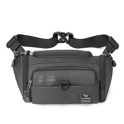 Men Waist Fanny Pack Bum Sling Chest Bag Waterproof Nylon Multi-purpose Travel Military Male Shoulder Messenger Hip Belt Bags