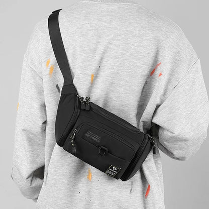 Men Waist Fanny Pack Bum Sling Chest Bag Waterproof Nylon Multi-purpose Travel Military Male Shoulder Messenger Hip Belt Bags