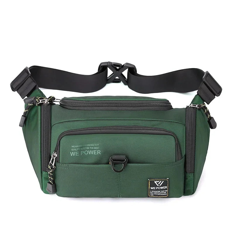 Men Waist Fanny Pack Bum Sling Chest Bag Waterproof Nylon Multi-purpose Travel Military Male Shoulder Messenger Hip Belt Bags