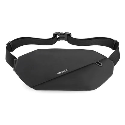 Men Waist Fanny Pack Purse Running Sports Reflective Travel Waterproof Nylon Male Sling Cross body Bum Hip Belt Chest Bag