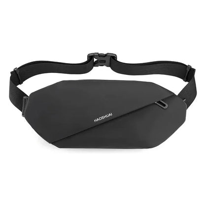 Men Waist Fanny Pack Purse Running Sports Reflective Travel Waterproof Nylon Male Sling Cross body Bum Hip Belt Chest Bag