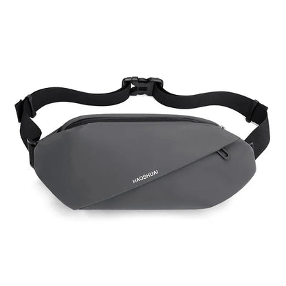 Men Waist Fanny Pack Purse Running Sports Reflective Travel Waterproof Nylon Male Sling Cross body Bum Hip Belt Chest Bag
