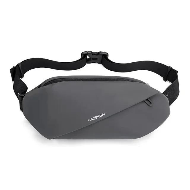 Men Waist Fanny Pack Purse Running Sports Reflective Travel Waterproof Nylon Male Sling Cross body Bum Hip Belt Chest Bag