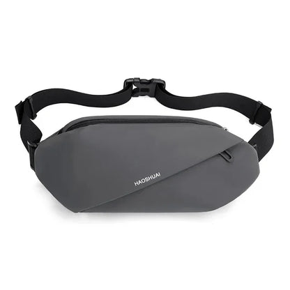 Men Waist Fanny Pack Purse Running Sports Reflective Travel Waterproof Nylon Male Sling Cross body Bum Hip Belt Chest Bag