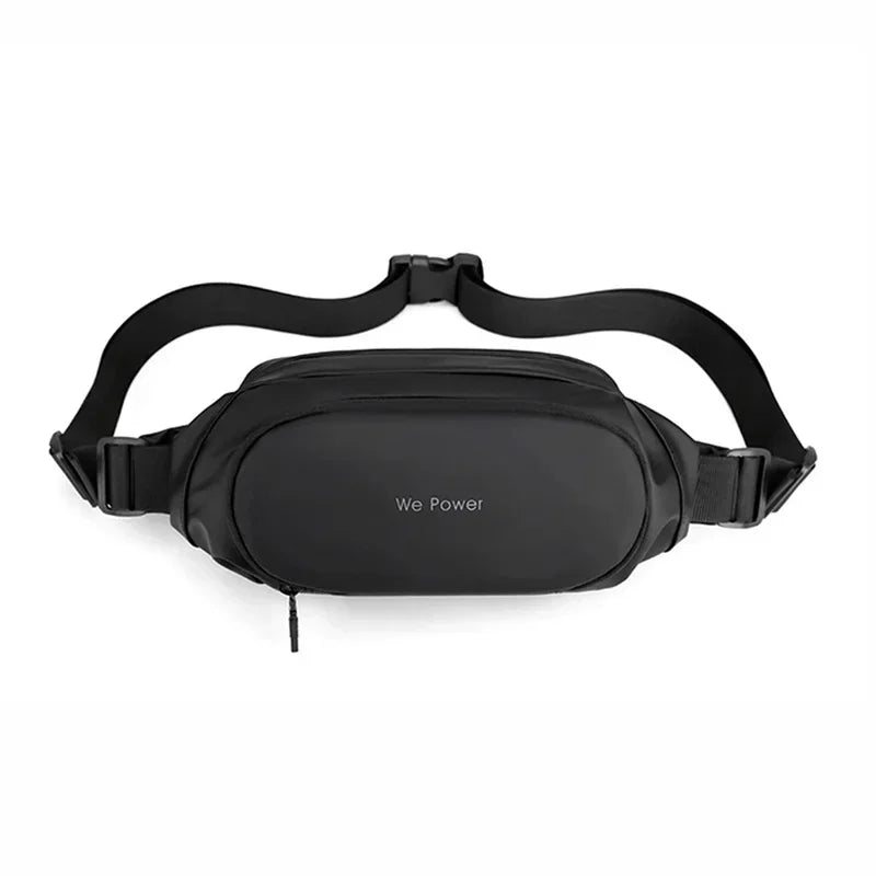 Men Waist Fanny Pack Running Bag Pouch Multi-Pocket Travel Waterproof Nylon Male Sling Cross body Chest Hip Bum Belt Bags