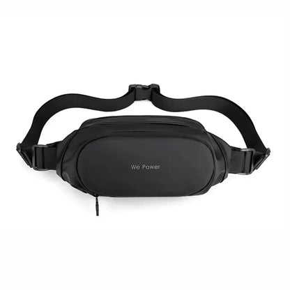 Men Waist Fanny Pack Running Bag Pouch Multi-Pocket Travel Waterproof Nylon Male Sling Cross body Chest Hip Bum Belt Bags