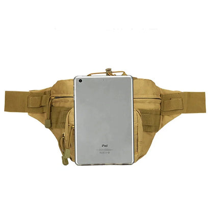 Men Waist Fanny Pack Travel Hip Bum Bags Military Assault Large Capacity Nylon Sports Climb Hiking Male Belt Sling Chest Bag