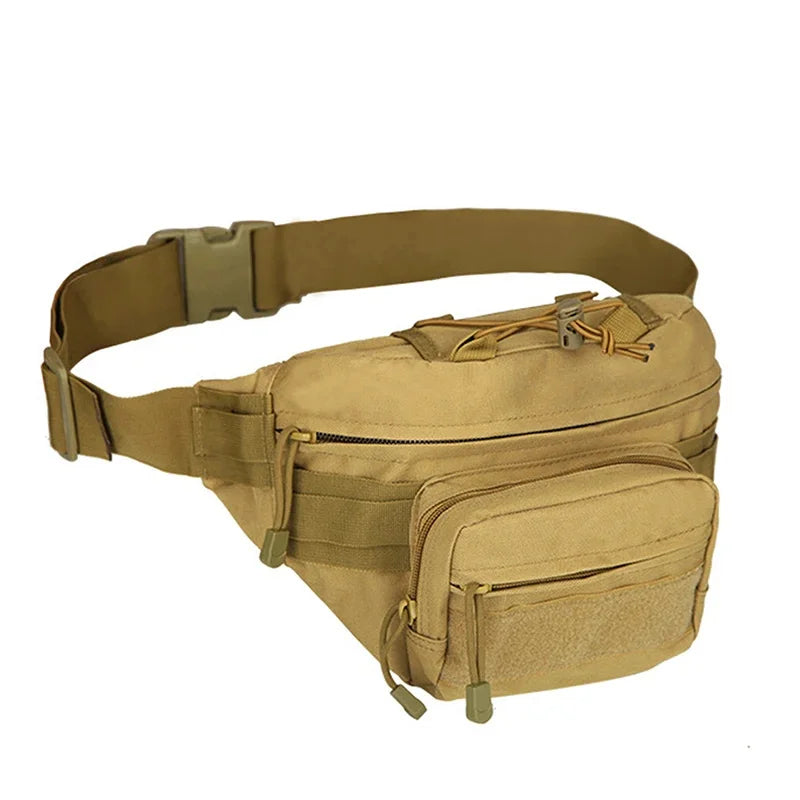 Men Waist Fanny Pack Travel Hip Bum Bags Military Assault Large Capacity Nylon Sports Climb Hiking Male Belt Sling Chest Bag