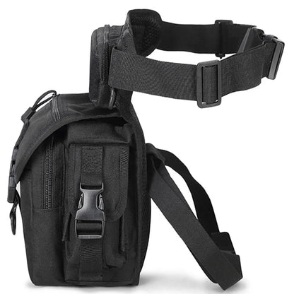 Men Waist Leg Bag Fanny Pack Military Camou Motorcycle Rider Multi-Pockets Nylon Male Shoulder Crossbody Hip Drop Thigh Bags