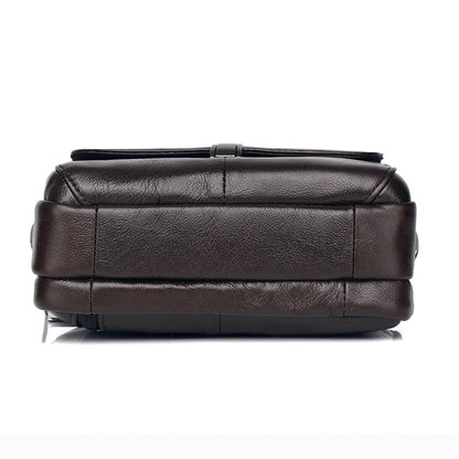Men Waist Pack Belt Messenger Bag Multi-Function Business Handbag Genuine Leather Bum Fanny Small Tote Cross Body Shoulder Bags