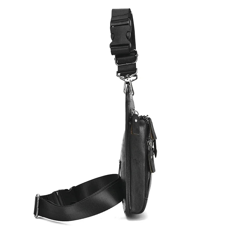 Men Waist Pack Leg Belt For Motorcycle Rider PU Leather Travel Male Cross Body Messenger Shoulder Fanny Thigh Hip Drop Bag