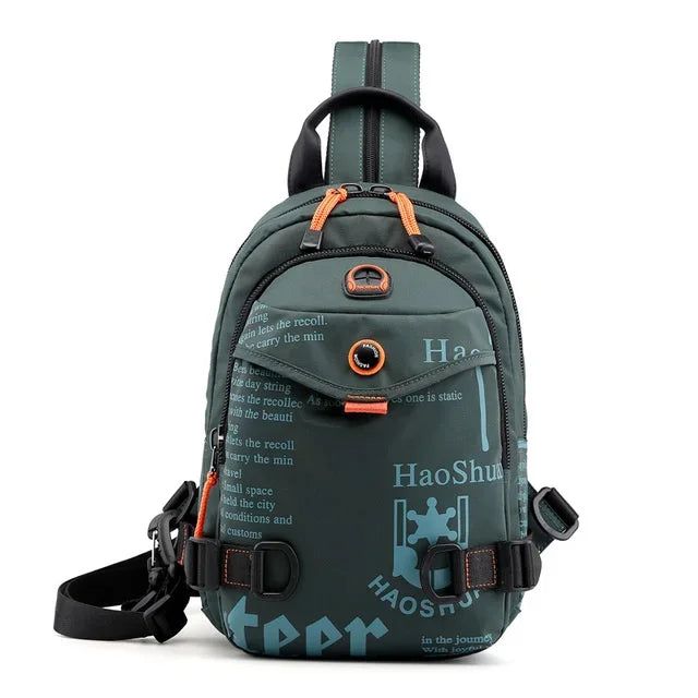 Men Waterproof Nylon Drop Leg Mens Casual Backpacks Belt Waist Fanny Pack Boys Crossbody Shoulder s Separable Bag