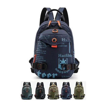 Men Waterproof Nylon Drop Leg Mens Casual Backpacks Belt Waist Fanny Pack Boys Crossbody Shoulder s Separable Bag