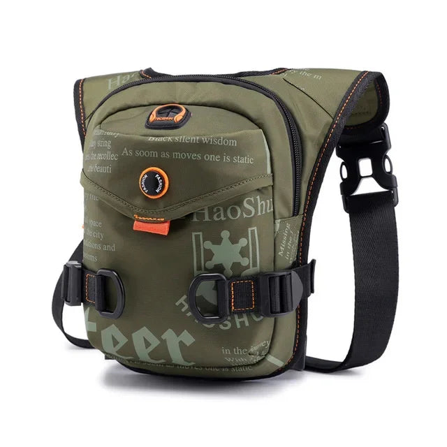 Men Waterproof Nylon Drop Leg Mens Casual Backpacks Belt Waist Fanny Pack Boys Crossbody Shoulder s Separable Bag