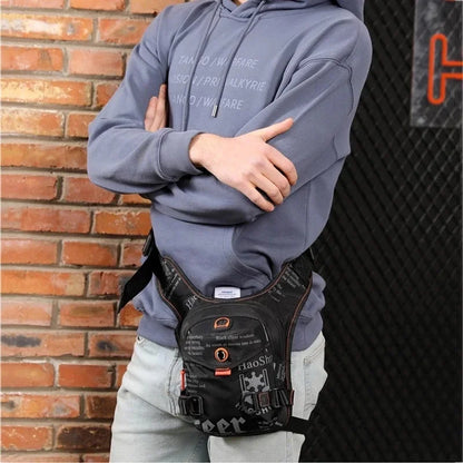 Men Waterproof Nylon Drop Leg Mens Casual Backpacks Belt Waist Fanny Pack Boys Crossbody Shoulder s Separable Bag