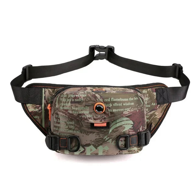 Men Waterproof Nylon Drop Leg Mens Casual Backpacks Belt Waist Fanny Pack Boys Crossbody Shoulder s Separable Bag