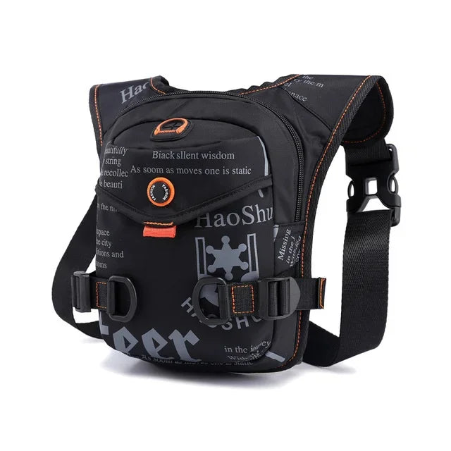 Men Waterproof Nylon Drop Leg Mens Casual Backpacks Belt Waist Fanny Pack Boys Crossbody Shoulder s Separable Bag