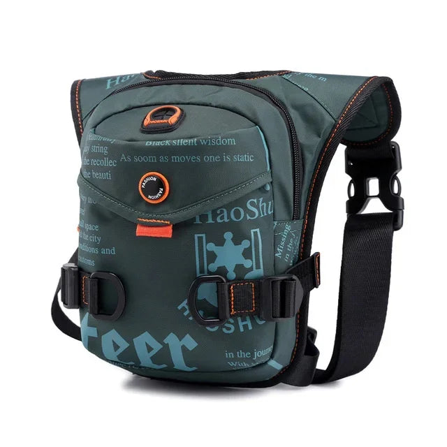 Men Waterproof Nylon Drop Leg Mens Casual Backpacks Belt Waist Fanny Pack Boys Crossbody Shoulder s Separable Bag