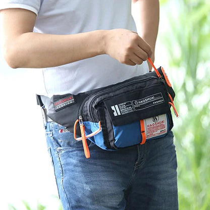 Men Waterproof Nylon Fanny Pack Waist Hip Bum Belt Messenger Shoulder Pouch Purse Sling Chest Bag