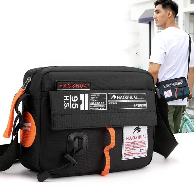 Men Waterproof Nylon Messenger Shoulder Fashion Multi-Capacity Travel Sling Military Male Cross body Bag New