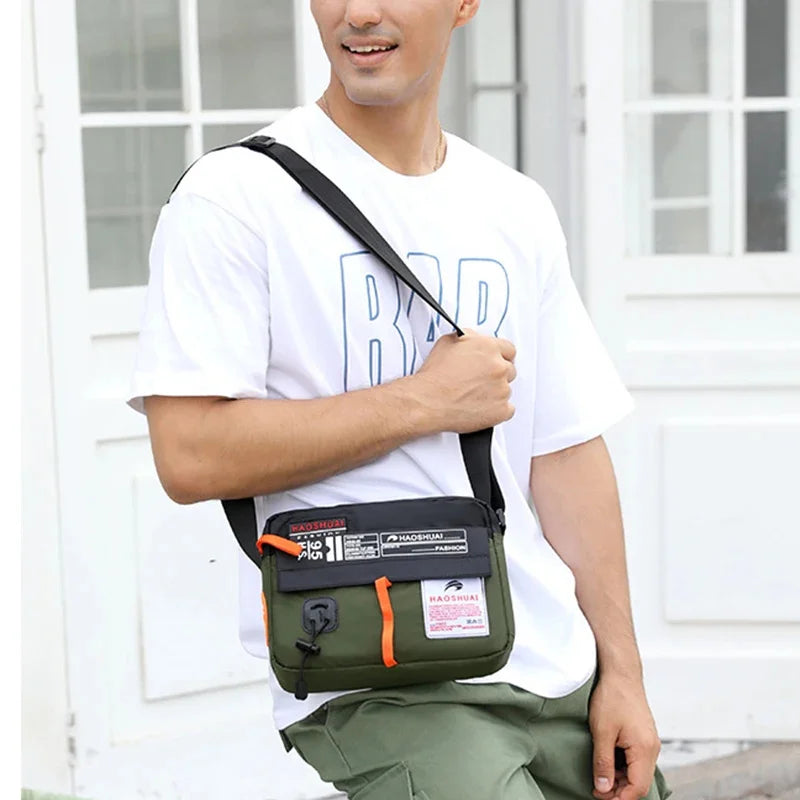 Men Waterproof Nylon Messenger Shoulder Fashion Multi-Capacity Travel Sling Military Male Cross body Bag New
