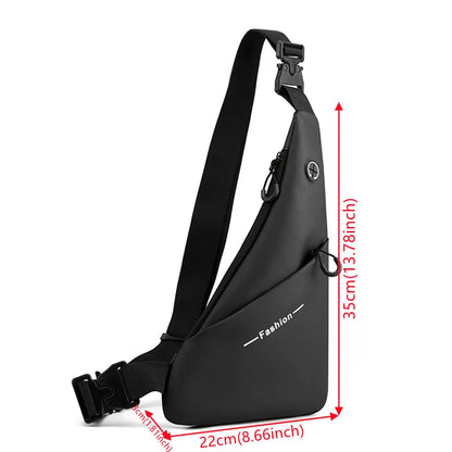 Men Waterproof Nylon Waist Bag Pack Casual Large Phone Belt Bag Pouch Solid Color Travel Banana Bag Hip Pockets