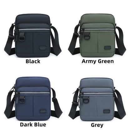 Men Waterproof Oxford Messenger Bags Versatile Male Business Casual Single Shoulder Bag Handbag Solid Crossbody Bag