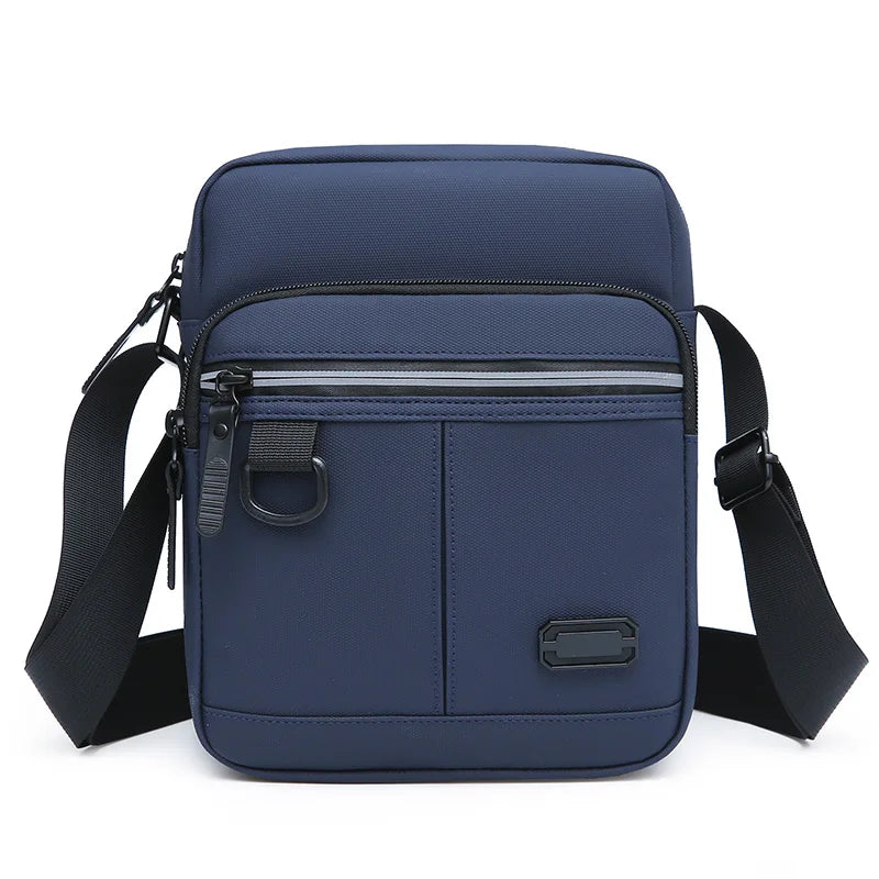 Men Waterproof Oxford Messenger Bags Versatile Male Business Casual Single Shoulder Bag Handbag Solid Crossbody Bag