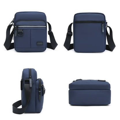 Men Waterproof Oxford Messenger Bags Versatile Male Business Casual Single Shoulder Bag Handbag Solid Crossbody Bag