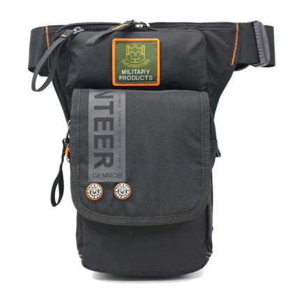 Men Waterproof Oxford Military Drop Leg Fanny Bag Motorcycle Rider Hip Bum Belt Pouch Male Shoulder Messenger Waist Pack Bags