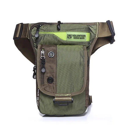 Men Waterproof Oxford Military Drop Leg Fanny Bag Motorcycle Rider Hip Bum Belt Pouch Male Shoulder Messenger Waist Pack Bags