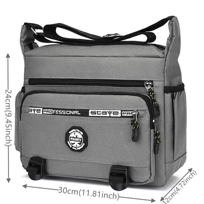 Men Waterproof Oxford Shoulder Bags Pocket Luxury Handbags Men Shopper Crossbody Bags Designer High Quality Soft Tote