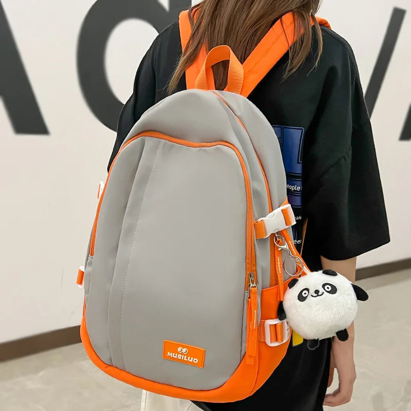 Men Women Laptop Student Backpack Fashion Female Leisure Travel Book Bag Male Ladies College Backpack Girl Boy Nylon School Bags