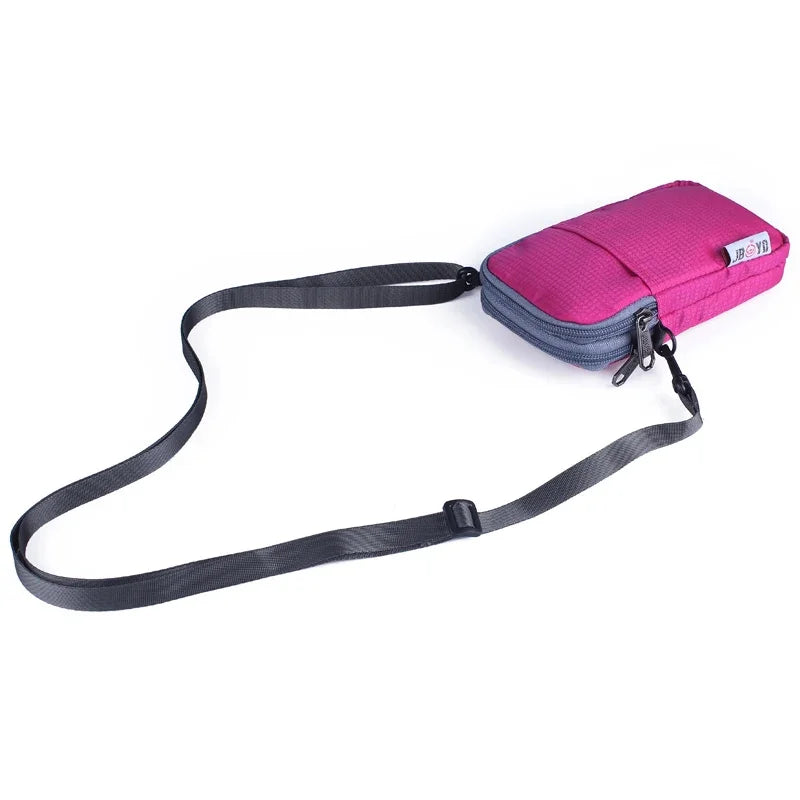 Men Women Mobile Cell Phone Case Cover Belt Fanny Bags Male Small Messenger Shoulder Cross Body Waist Pack Hook Bag