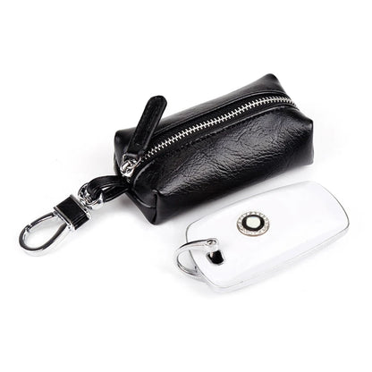 Men Women Synthetic Leather Car Key Ring Holder Case KeyChain Purse Bag Coin
