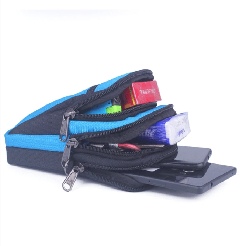 Men Women Waist Pack Hook Male Belt Bags Purse Cell Mobile Phone Case Cover Waterproof Oxford Small Messenger Fanny Bags