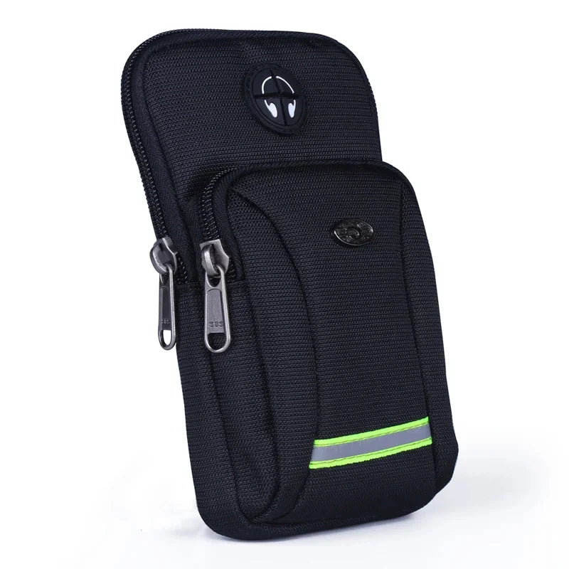 Men Women Waterproof Oxford Cell Mobile Phone Case Cover Small Messenger Bag Hook Armband Male Belt Purse Fanny Bags Waist Pack