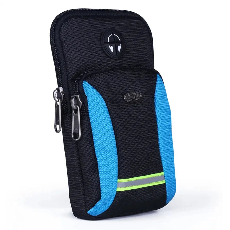 Men Women Waterproof Oxford Cell Mobile Phone Case Cover Small Messenger Bag Hook Armband Male Belt Purse Fanny Bags Waist Pack