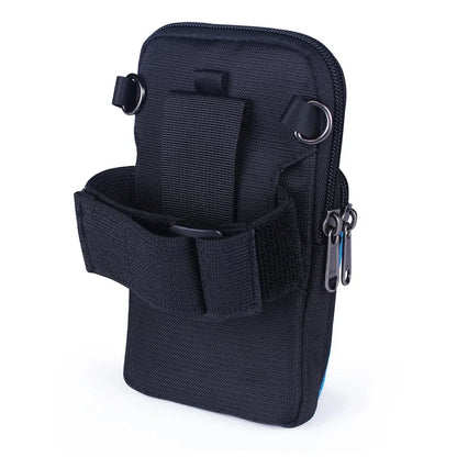 Men Women Waterproof Oxford Cell Mobile Phone Case Cover Small Messenger Bag Hook Armband Male Belt Purse Fanny Bags Waist Pack
