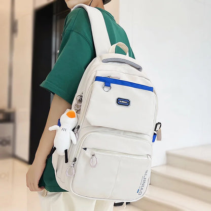Men Women Waterproof School Bag High Capacity Fashion Lady Male College Backpack Girl Travel Boy Leisure Book Female Laptop Bags